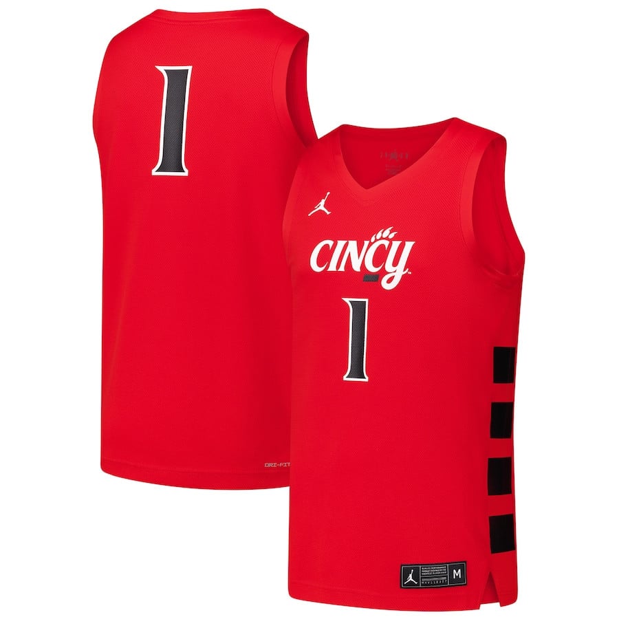 #1 Cincinnati Bearcats Basketball Jersey - Red
