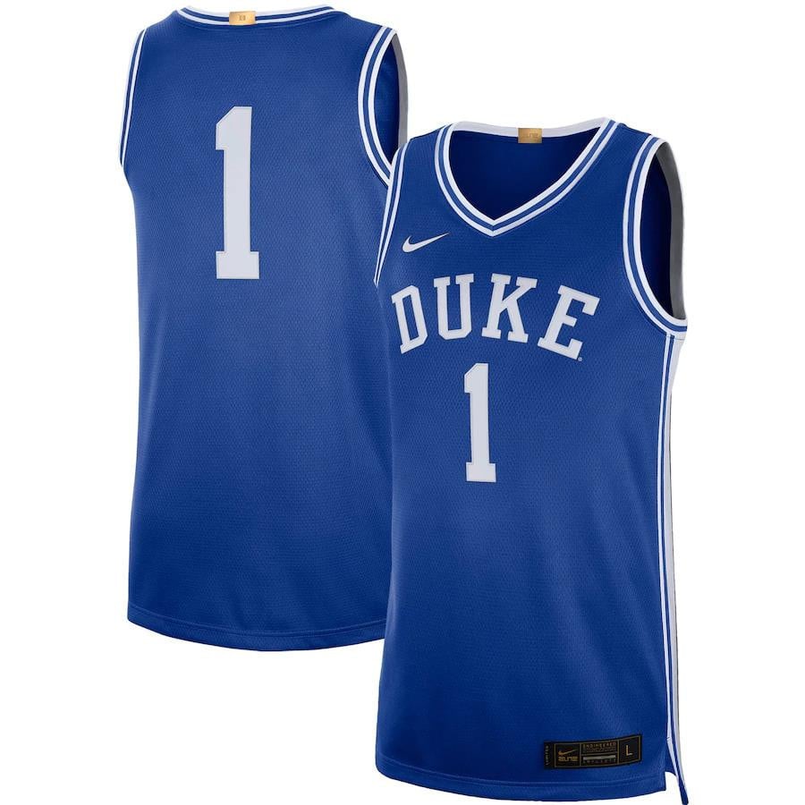 1 Duke Blue Devils Limited Basketball Jersey - Royal