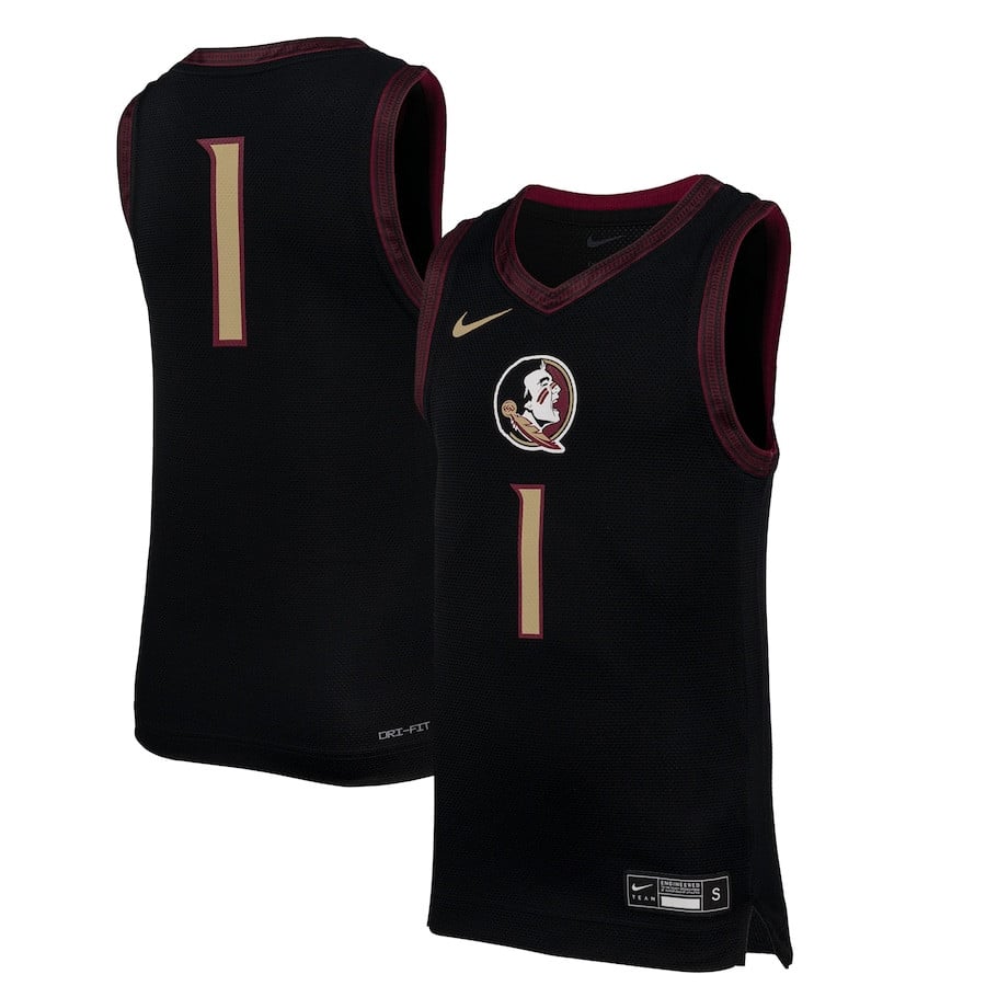 #1 Florida State Seminoles Basketball Jersey - Black
