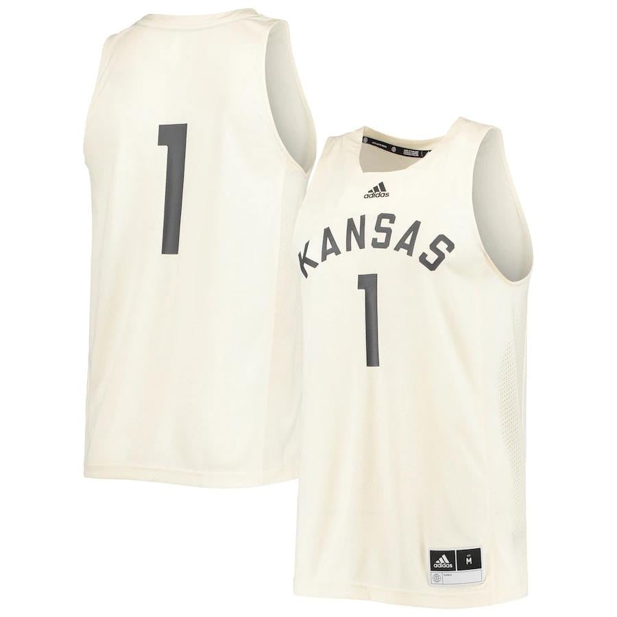 1 Kansas Jayhawks Reverse Retro Jersey - Cream