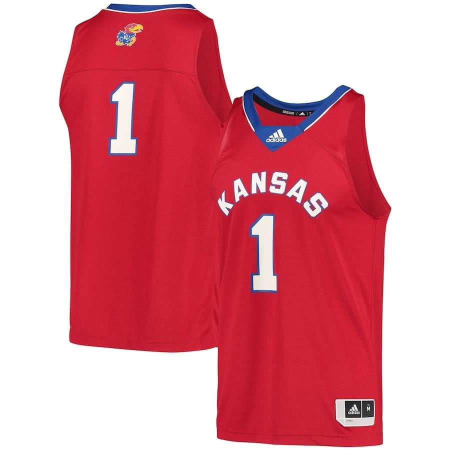 1 Kansas Jayhawks Reverse Retro Jersey - Red