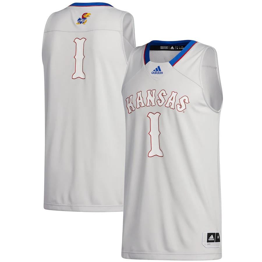 1 Kansas Jayhawks Swingman Jersey - Gray