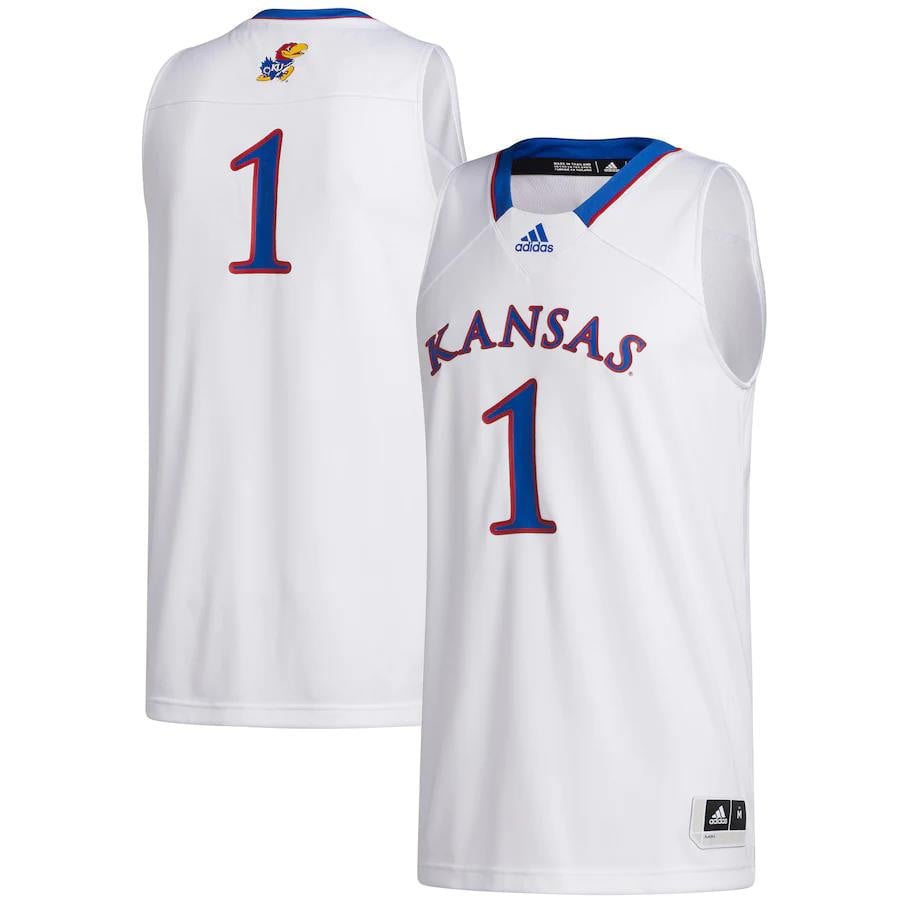 1 Kansas Jayhawks Swingman Jersey - White