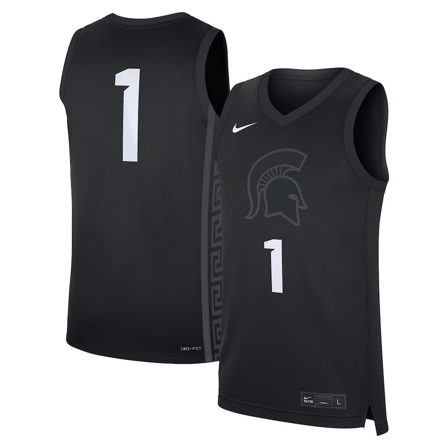 #1 Michigan State Spartans Alternate Jersey - Black