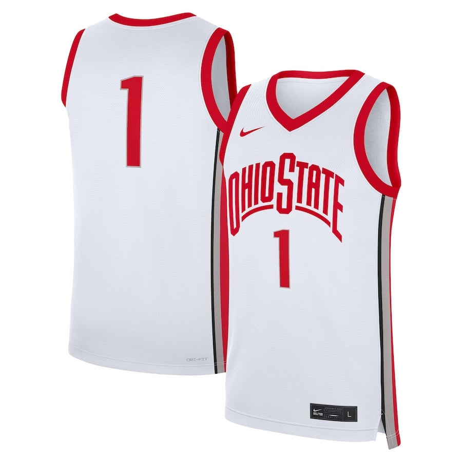 #1 Ohio State Buckeyes Home Jersey - White