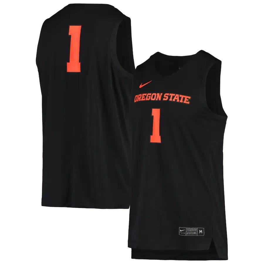 1 Oregon State Beavers Basketball Jersey - Black