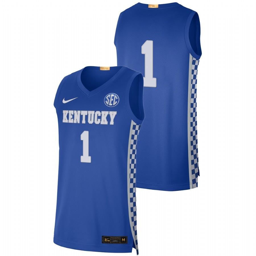 1 Royal Kentucky Wildcats 2023 College Basketball Jersey