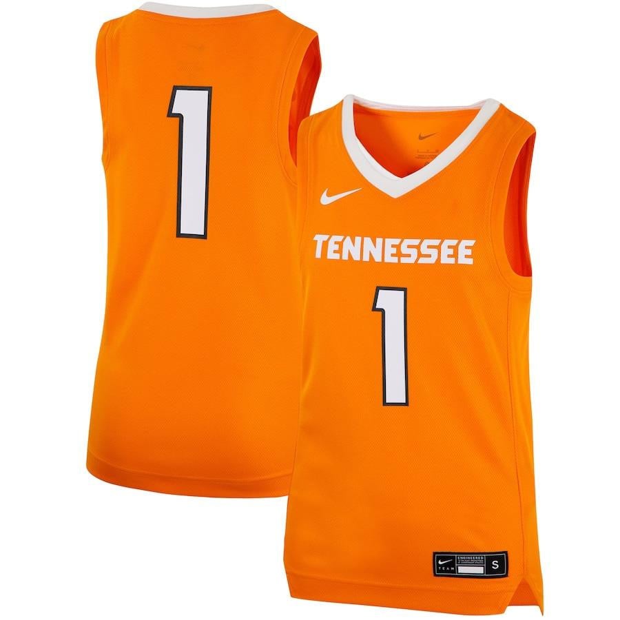 1 Tennessee Volunteers Youth Team Basketball Jersey - Tennessee Orange