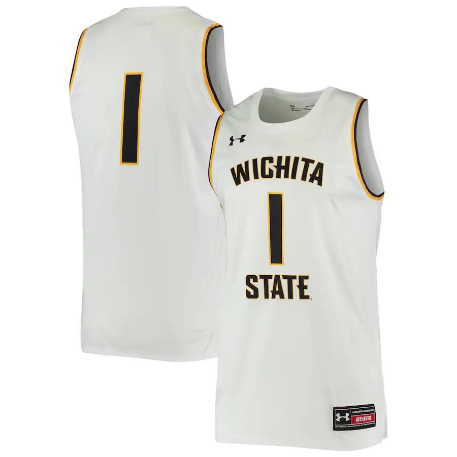 1 Wichita State Shockers Under Armour Basketball Jersey - White