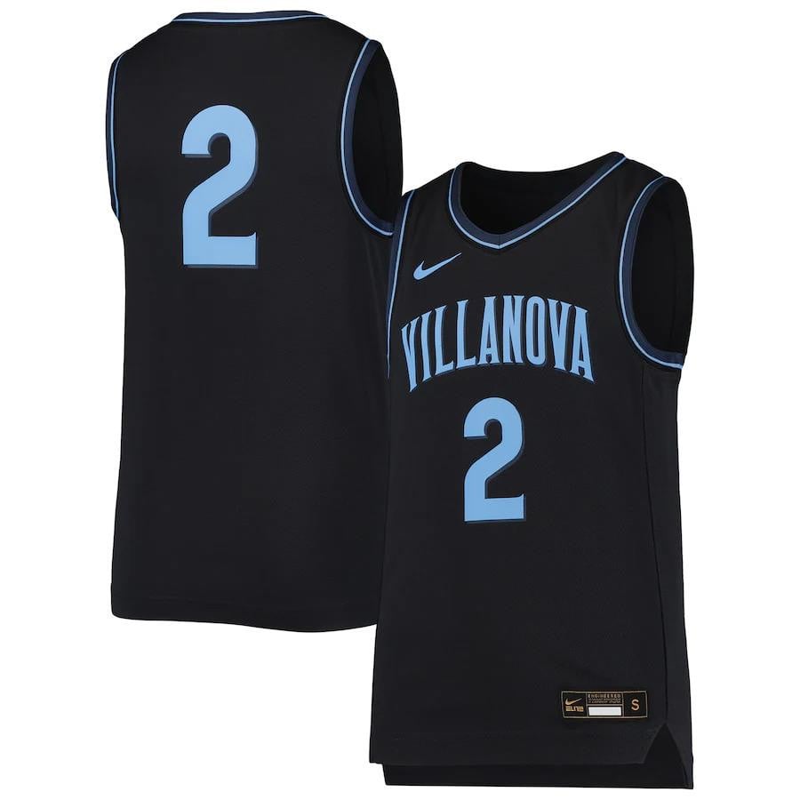 2 Villanova Wildcats Youth Team Basketball Player Jersey - Navy