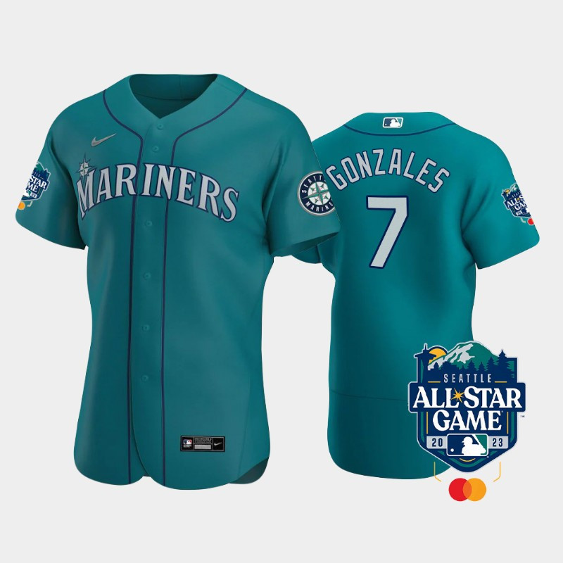 2023 All-star Game Seattle Mariners 7 Marco Gonzales Aqua Jersey