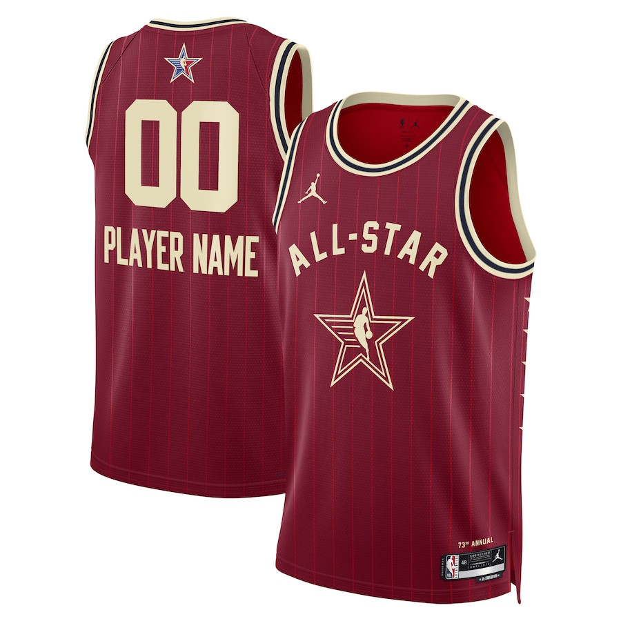 2024 Nba All-star Game Swingman Custom Men Jersey - Crimson