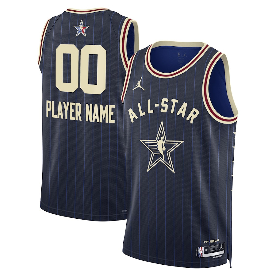 2024 Nba All-star Game Swingman Custom Men Jersey - Navy