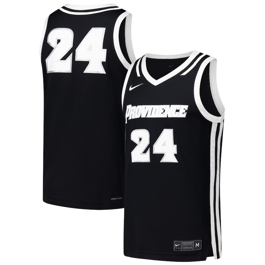 #24 Providence Friars Basketball Jersey - Black