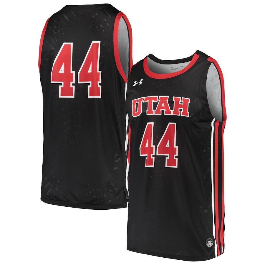 44 Utah Utes Under Armour College Basketball Jersey - Black