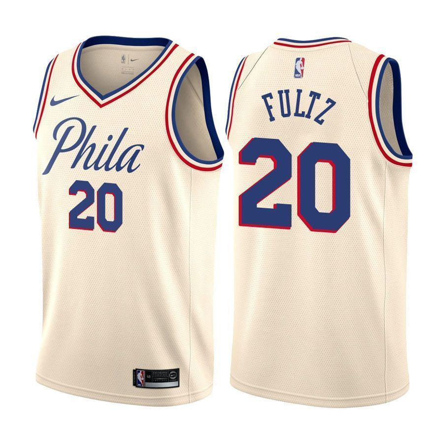 76ers Male Markelle Fultz 20 City Edition Natural Jersey