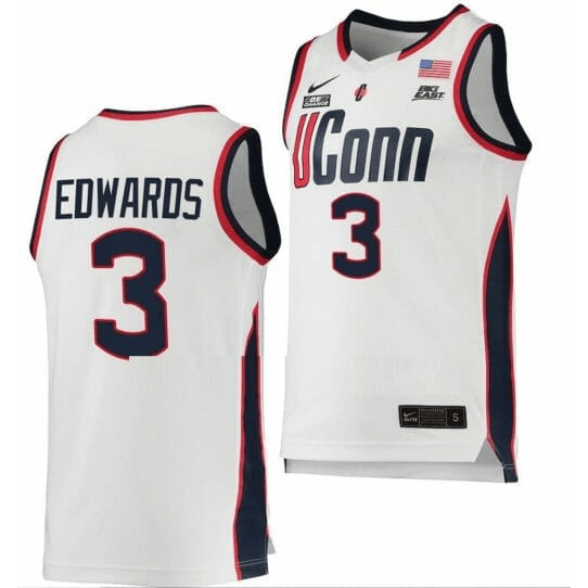 Aaliyah Edwards 3 Uconn Huskies College Basketball Men Jersey - White