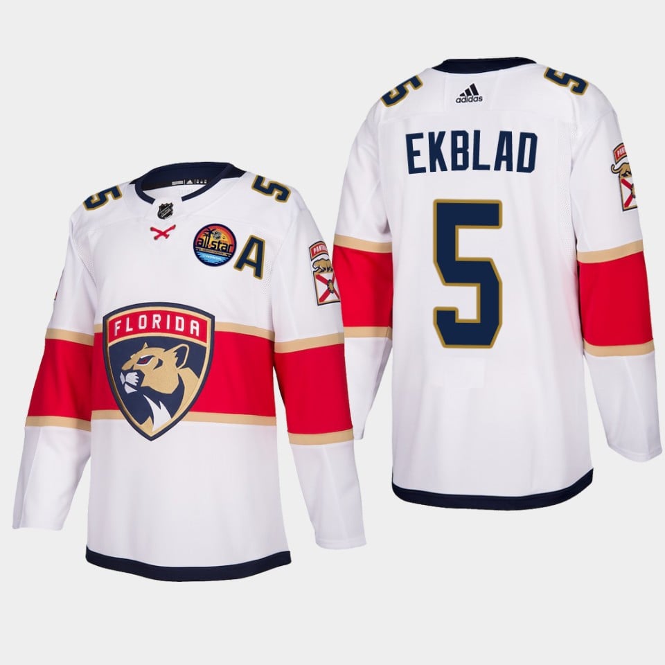 Aaron Ekblad 5 Florida Panthers 2023 All-star Game Jersey White Equipment