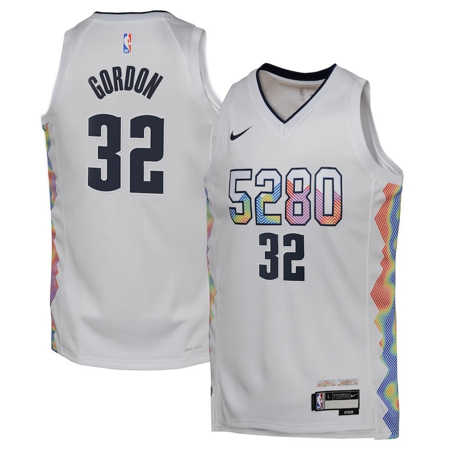 Aaron Gordon 32 Denver Nuggets 2024/25 Swingman Player Youth Jersey - City Edition - White