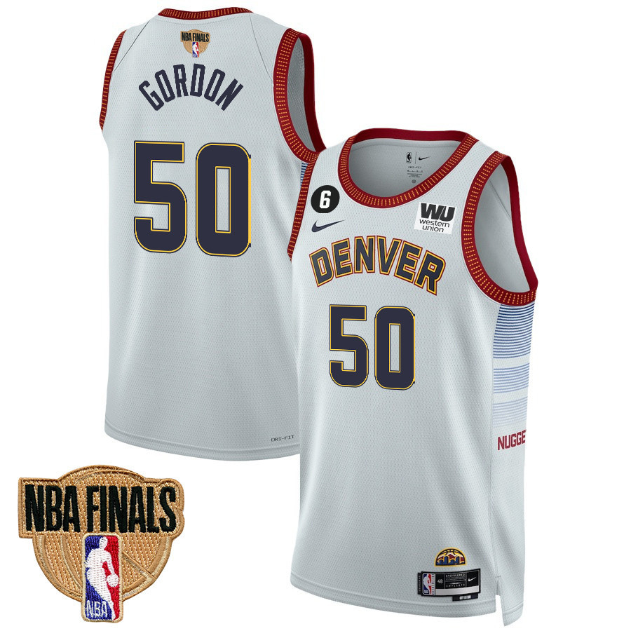 Aaron Gordon 50 Denver Nuggets Final Champions 2023 Swingman Youth Jersey - White