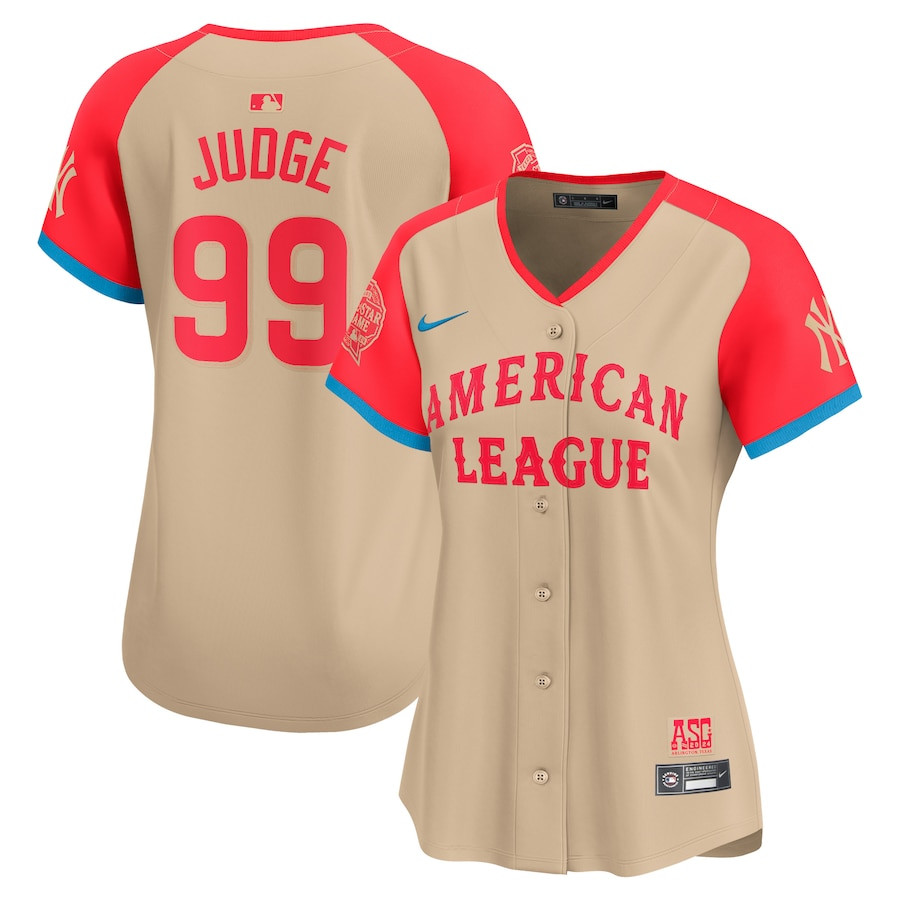 Aaron Judge 99 American League 2024 All-star Game Limited Player Women Jersey - Cream