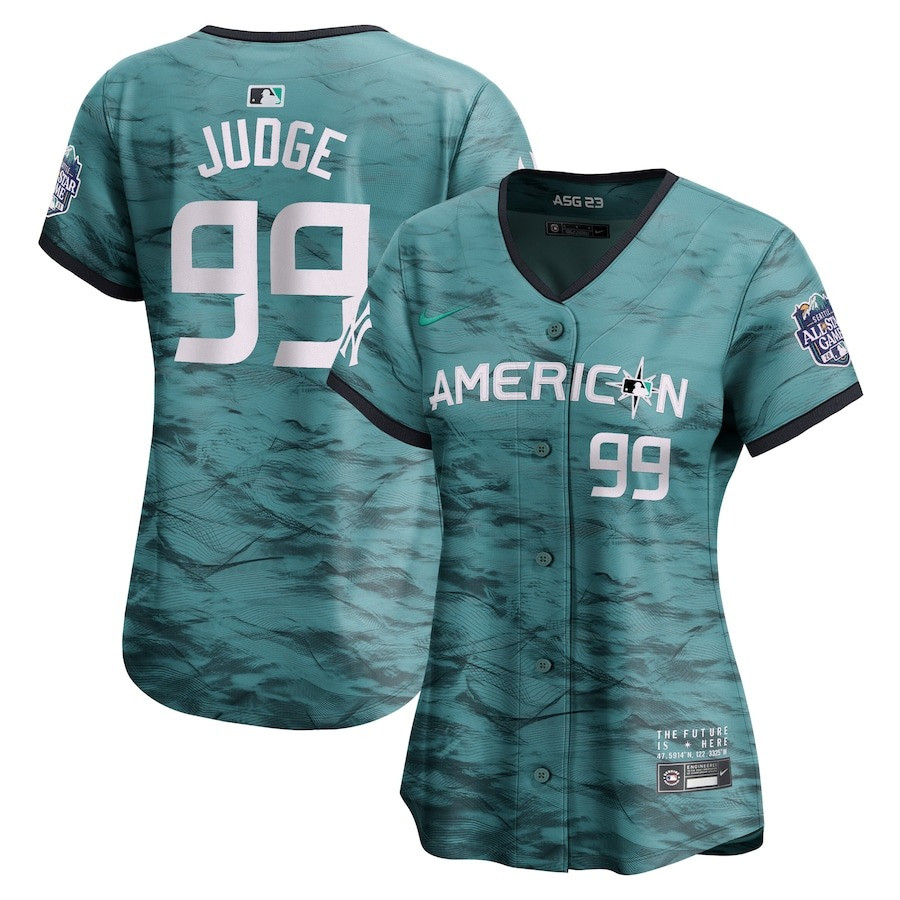 Aaron Judge 99 American League Women's 2023 All-star Game Limited Jersey - Teal