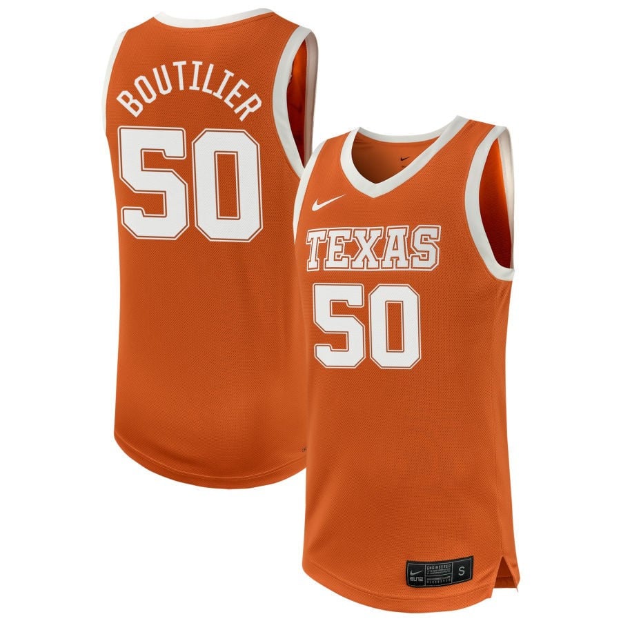 Abbie Boutilier 50 Texas Longhorns Unisex Nil Women's Basketball Jersey - Texas Orange