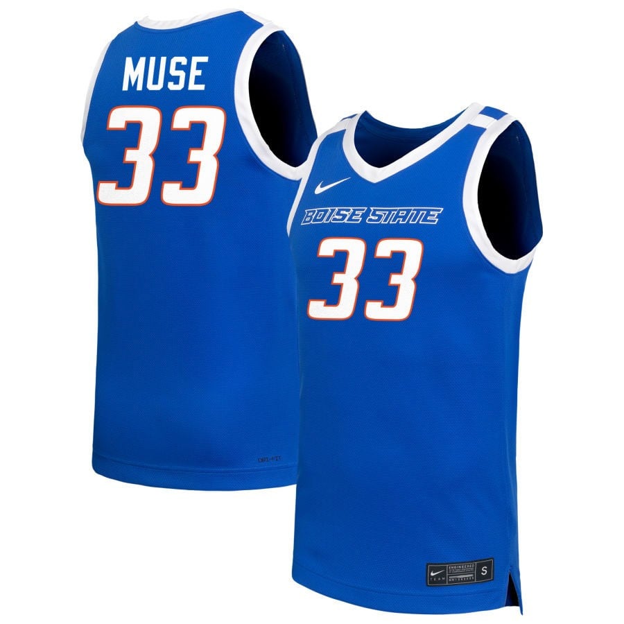 Abby Muse 33 Boise State Broncos Unisex Nil Women's Basketball Jersey - Royal