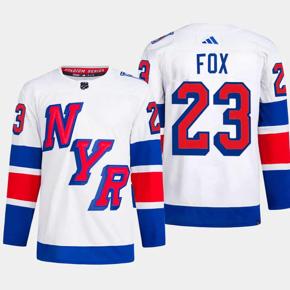 Adam Fox 23 New York Rangers 2024 Stadium Series Primegreen Men Jersey - White