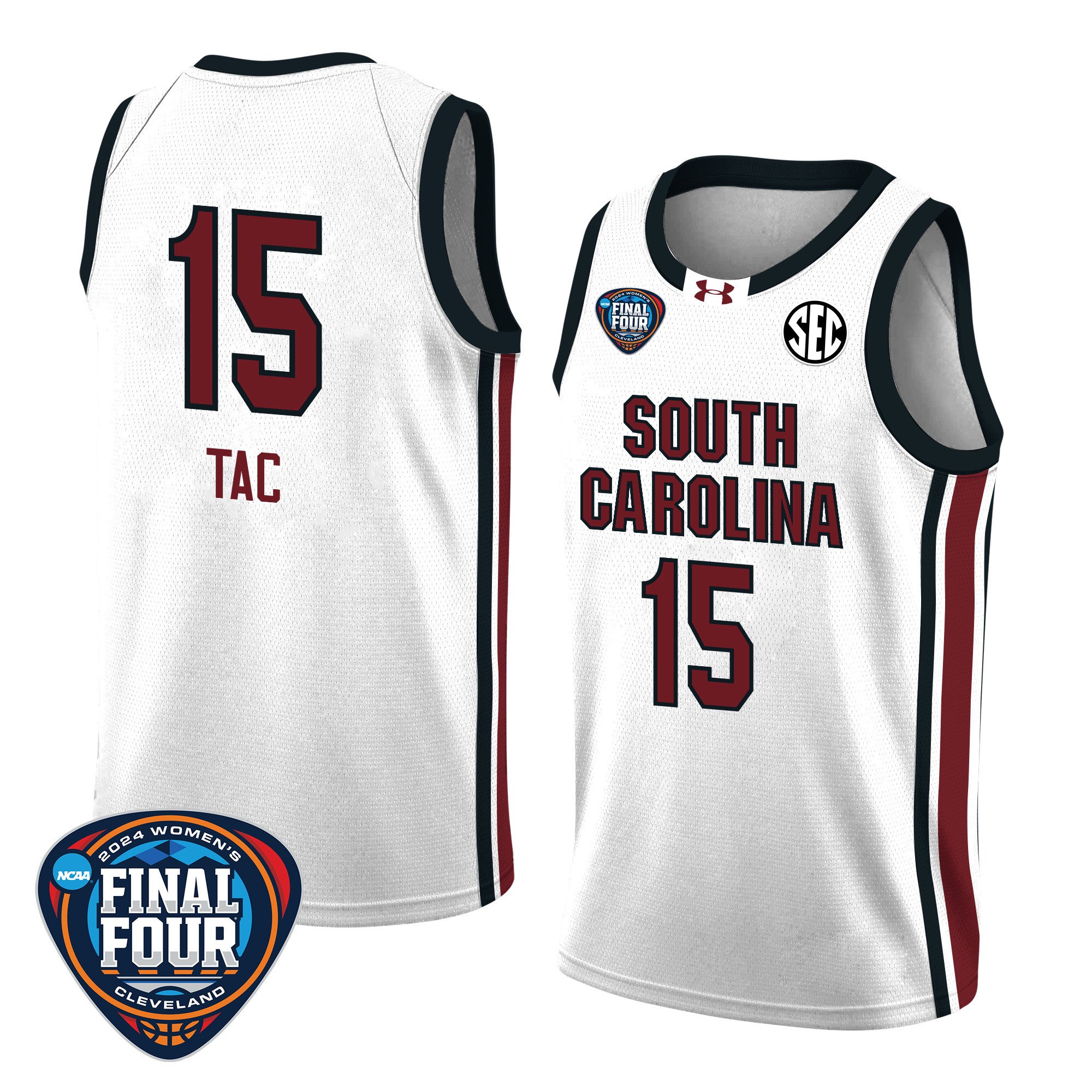 Adhel Tac 15 South Carolina 2024 Final Four Patch Women's Basketball Jersey - Unisex Jersey