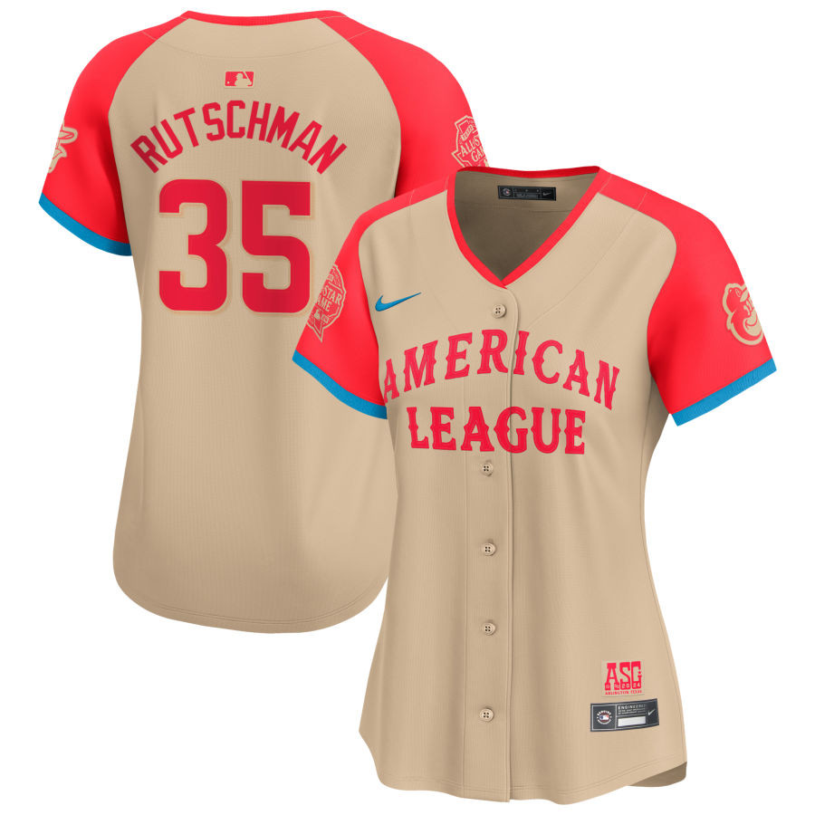 Adley Rutschman 35 American League 2024 All-star Game Limited Player Women Jersey - Cream