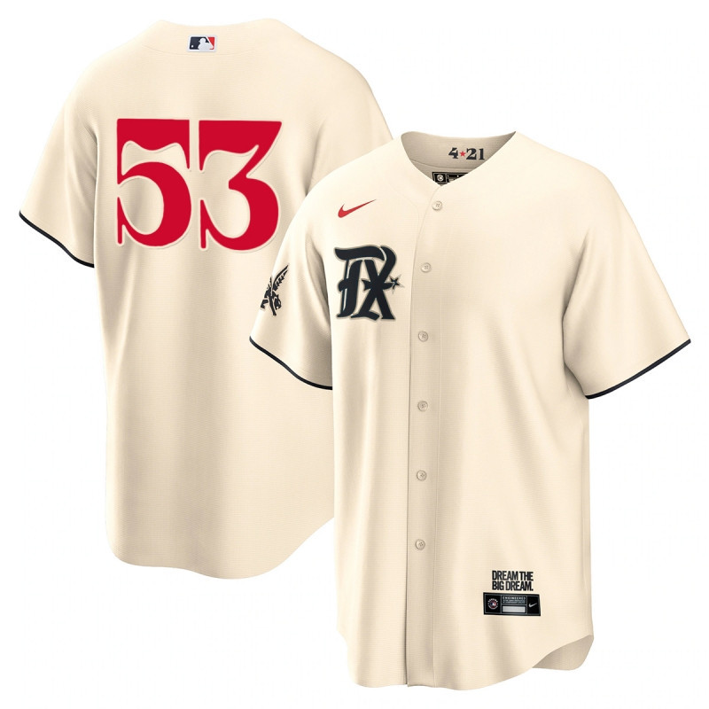 Adolis Garc?a 53 Texas Rangers 2023 City Connect Game Jersey - Cream