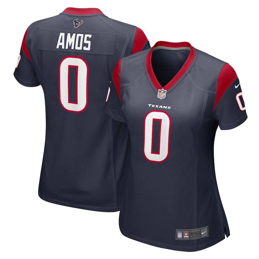Adrian Amos 0 Houston Texans Women Game Jersey - Navy Js9160