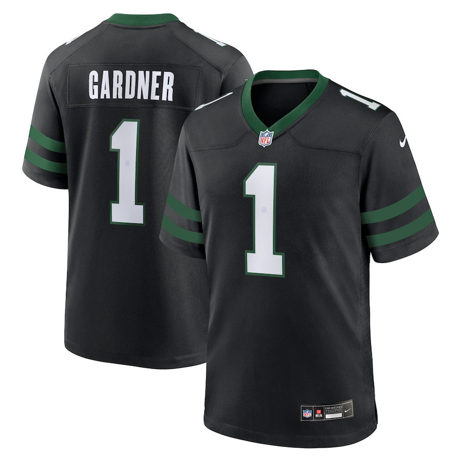 Ahmad Sauce Gardner 1 New York Jets Alternate Game Men Jersey - Legacy Black Js1996