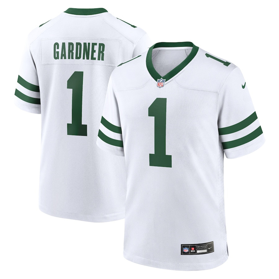 Ahmad Sauce Gardner 1 New York Jets Game Men Jersey - Legacy White Js7832