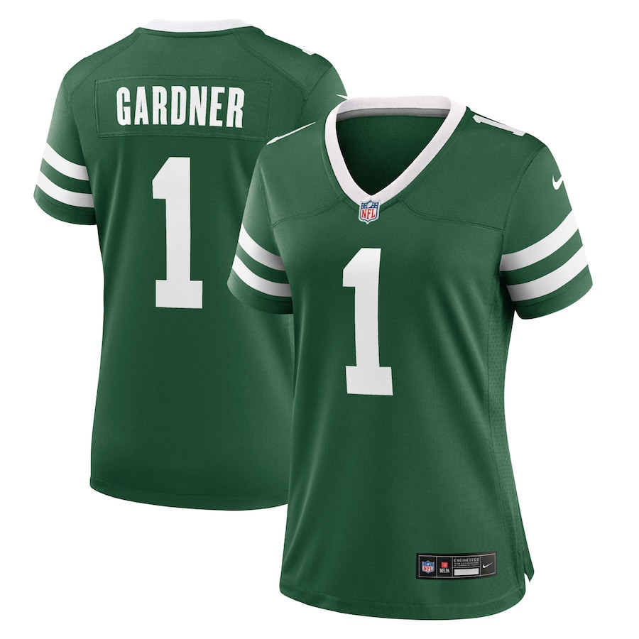 Ahmad Sauce Gardner 1 New York Jets Game Women Jersey - Legacy Green Js2510