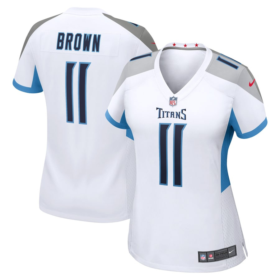 Aj Brown 11 Tennessee Titans Women Game Jersey - White Js7228