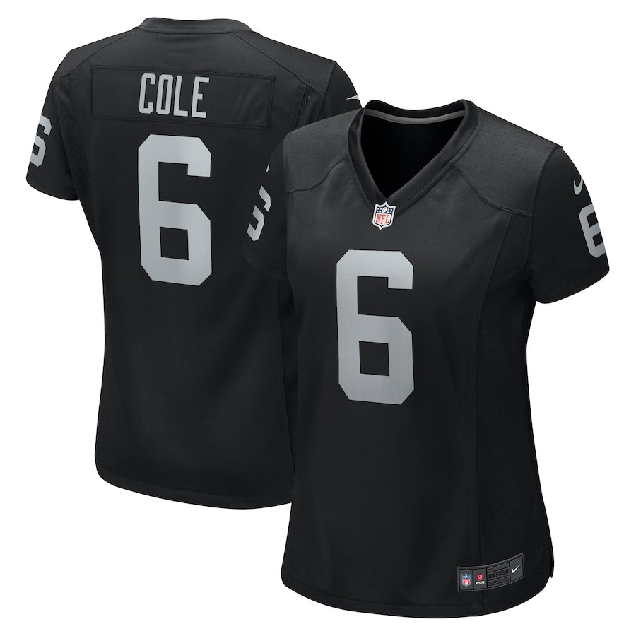 Aj Cole 6 Las Vegas Raiders Women Game Jersey - Black Js5619