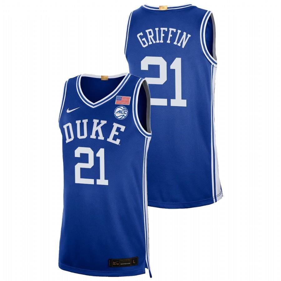 Aj Griffin 21 Royal Duke Blue Devils 2023 College Basketball Jersey