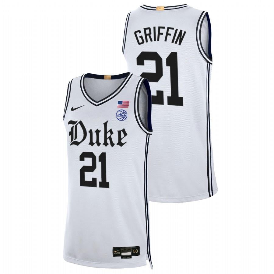 Aj Griffin 21 White Duke Blue Devils 2023 Limited Basketball The Brotherhood Jersey