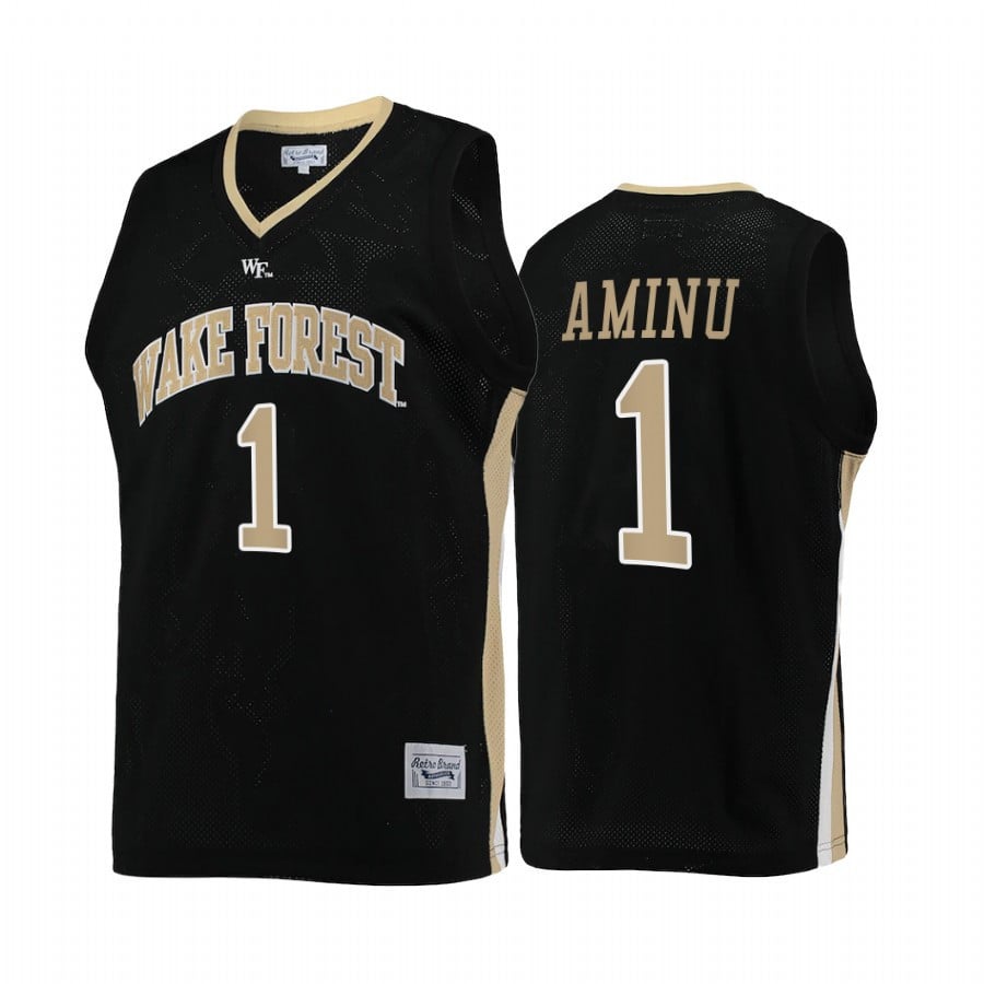 Al-farouq Aminu 1 Wake Forest Demon Deacons Black Jersey College Basketball Retro