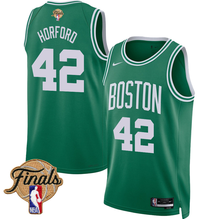 Al Horford 42 Boston Celtics 2024 Finals Patch Icon Edition Jersey - Kelly Green