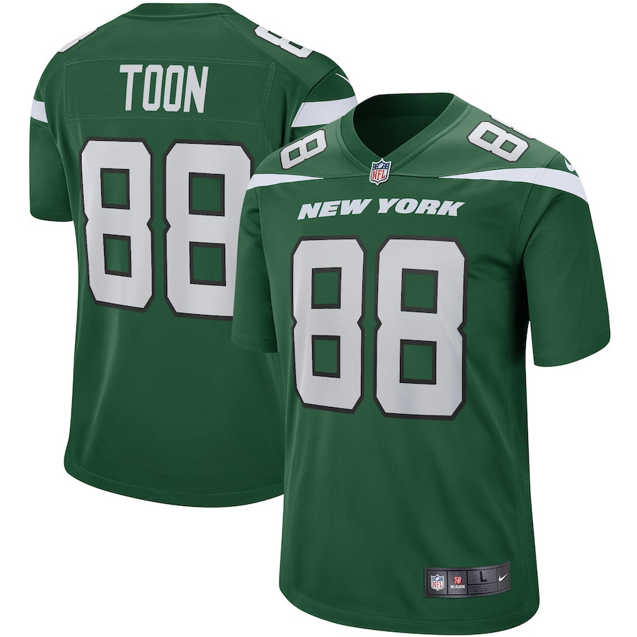 Al Toon 88 New York Jets Game Jersey Retired Player - Men, Green Js6981