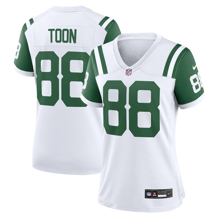 Al Toon 88 New York Jets Women's Classic Alternate Retired Player Game Jersey - White Js2266