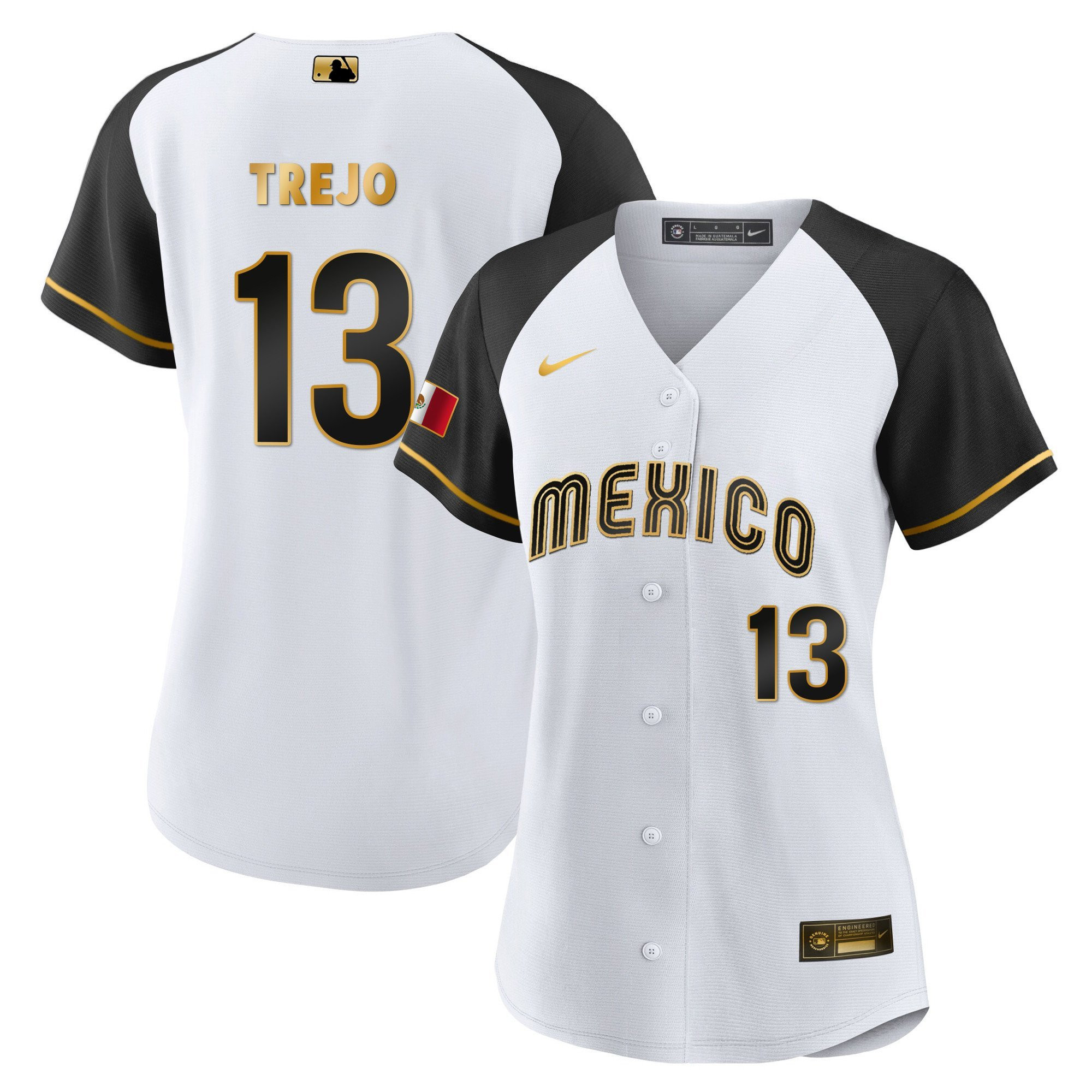 Alan Trejo 13 Mexico 2023 Baseball Jersey - Alternate