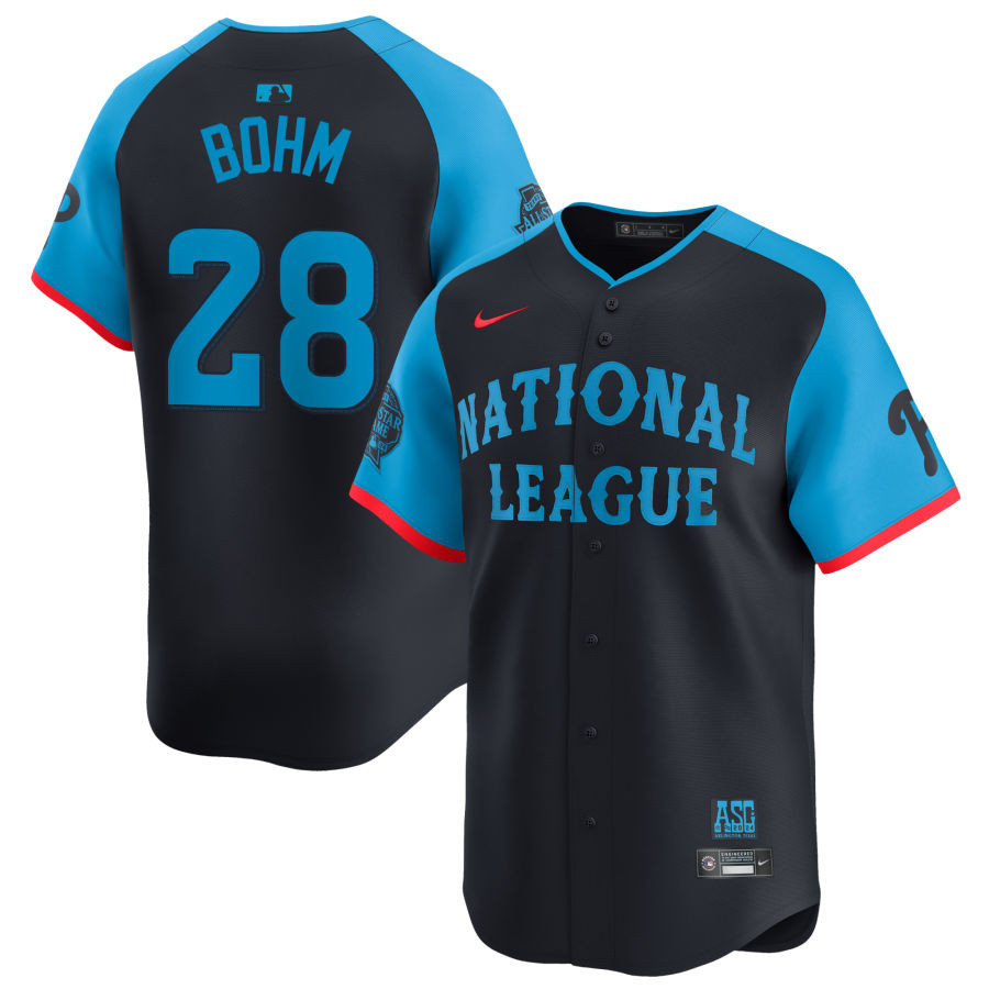 Alec Bohm 28 National League 2024 All-star Game Limited Player Men Jersey - Navy