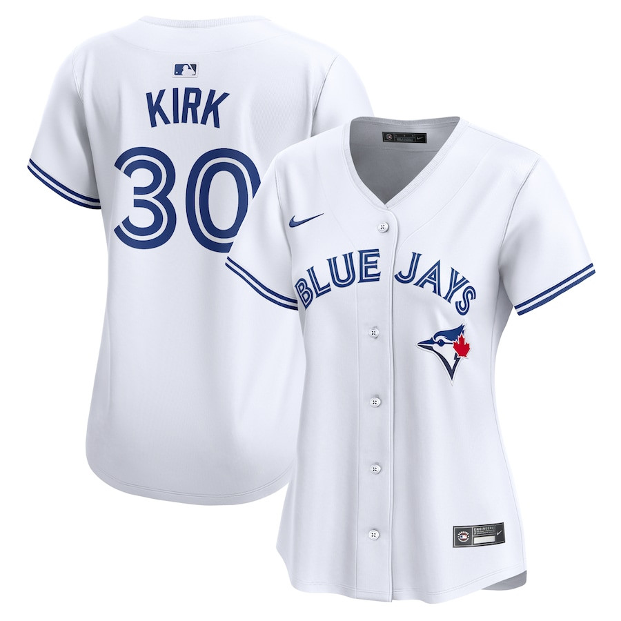Alejandro Kirk 30 Toronto Blue Jays Women Home Limited Player Jersey - White