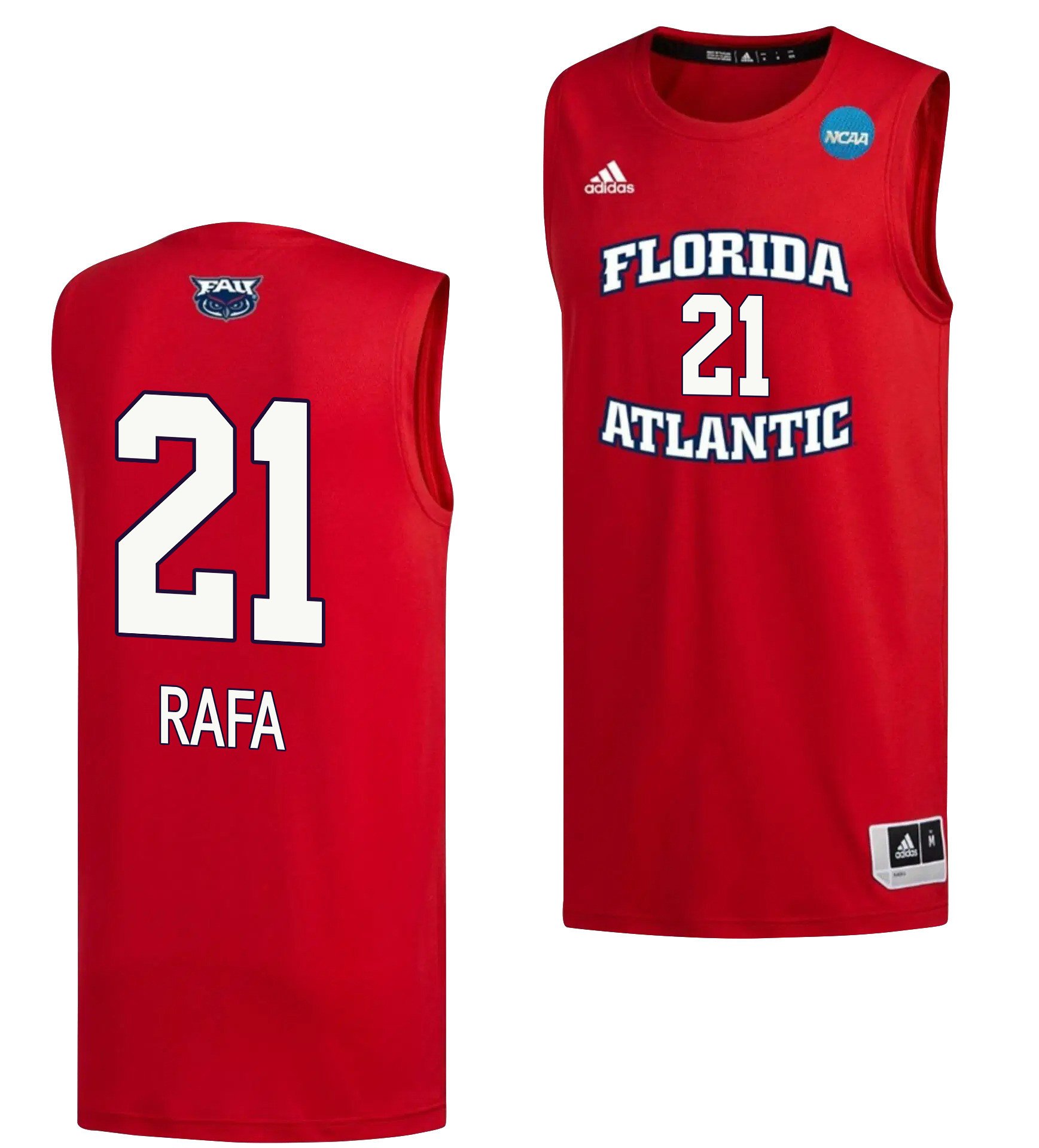Alejandro Ralat 21 Fau Owls 2023 March Madness Basketball Men Jersey- Red