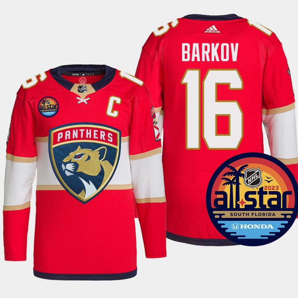 Aleksander Barkov 16 Florida Panthers Red Jersey 2023 All-star