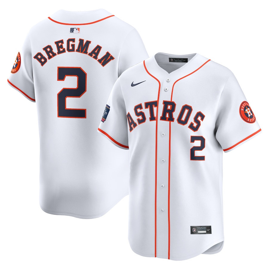Alex Bregman 2 Houston Astros 2024 Mlb World Tour Mexico City Series Home Limited Jersey - White